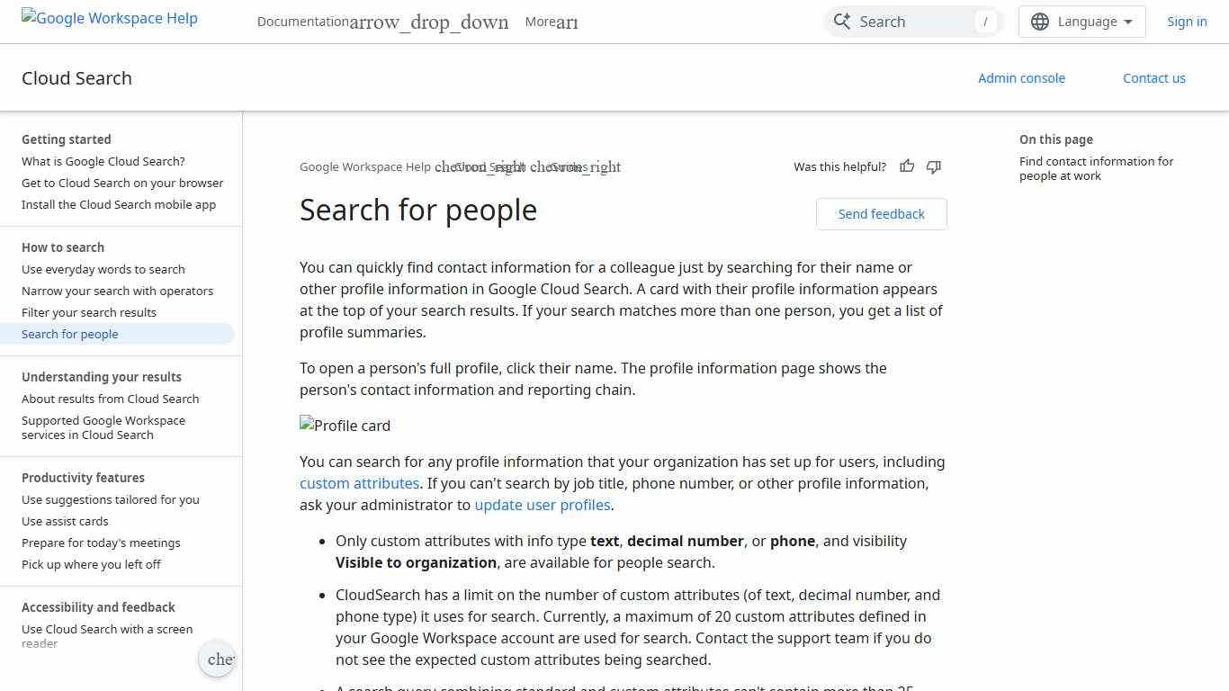 Search for people  |  Google Workspace Help